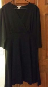 Basic black poly/stretch dress